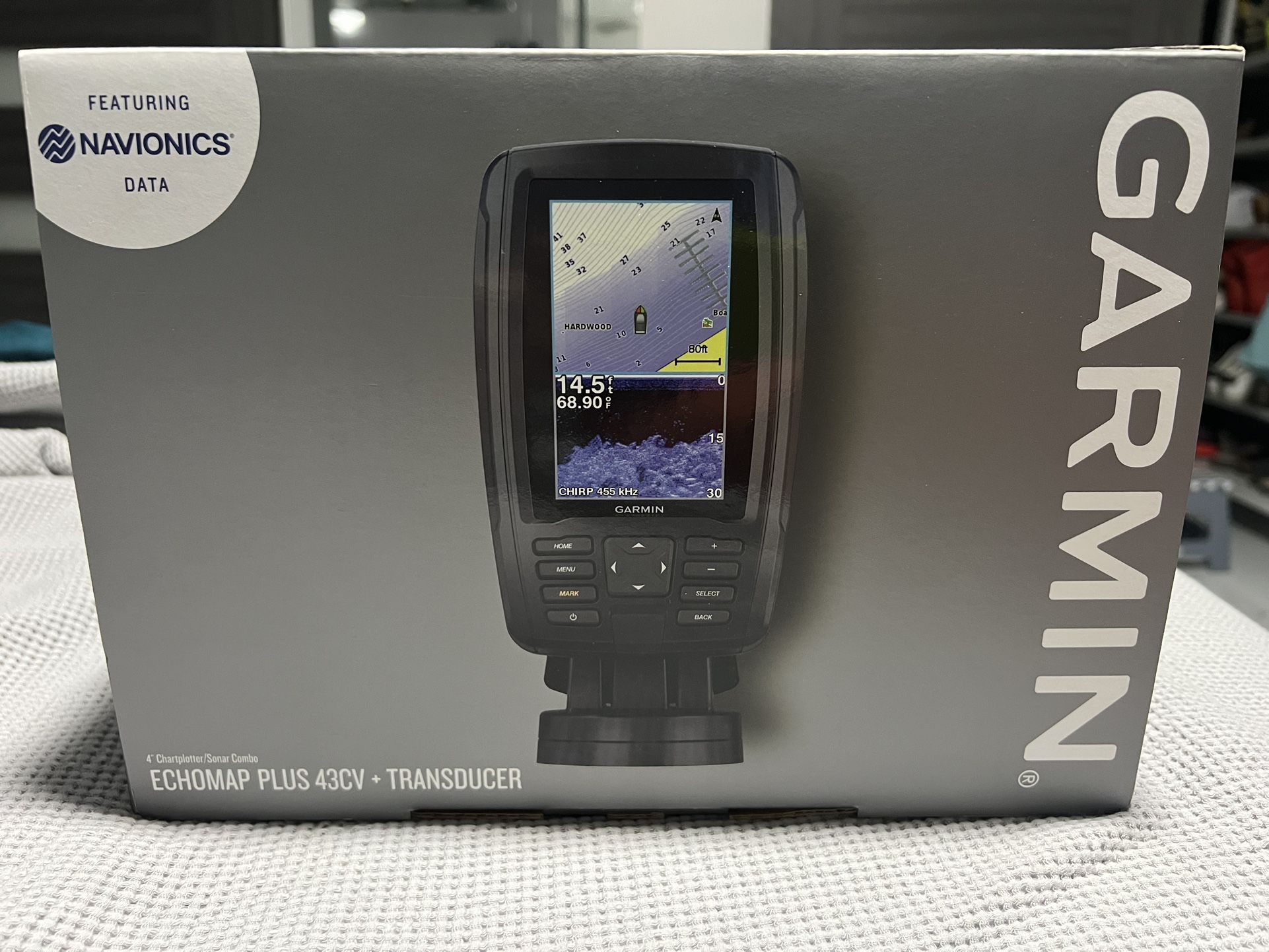 Garmin Echo Map Plus 43cv and Transducer