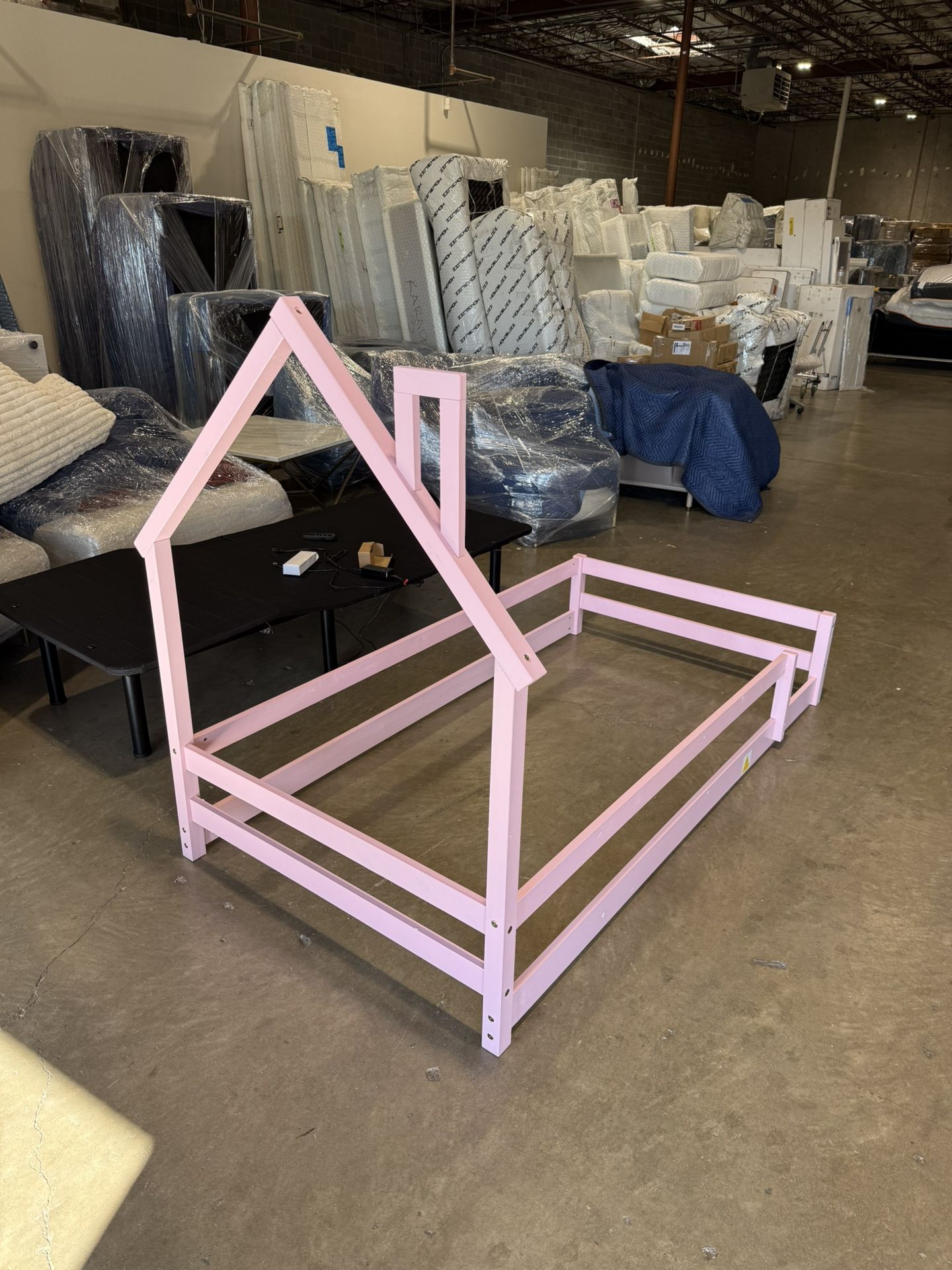 Bed Frame Twin Pink New