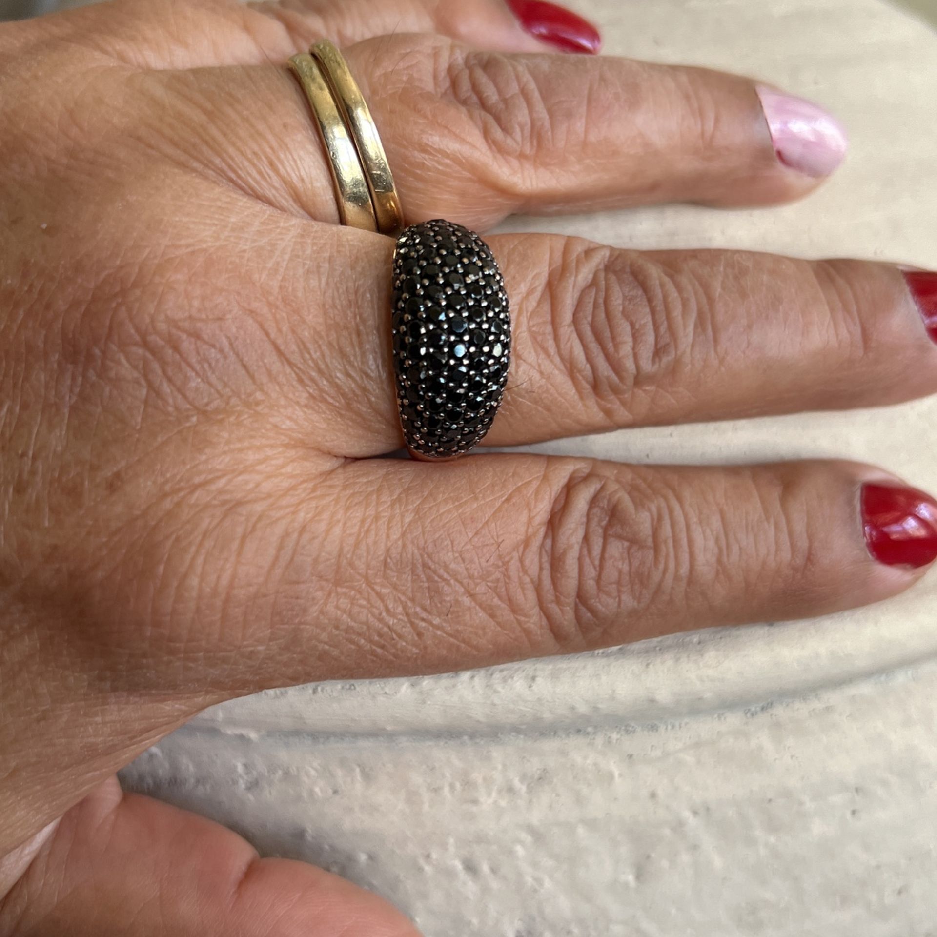 Sterling Silver Gold Plated Ring