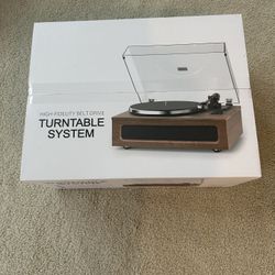 High Fidelity Record Turntable System NIB