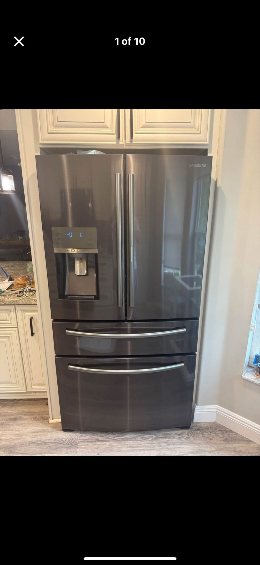 Samsung Refrigerator, Microwave, Oven. Frigidaire Dishwasher.