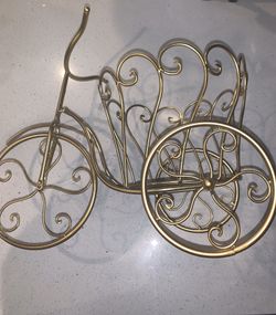Home decor gold bicycle
