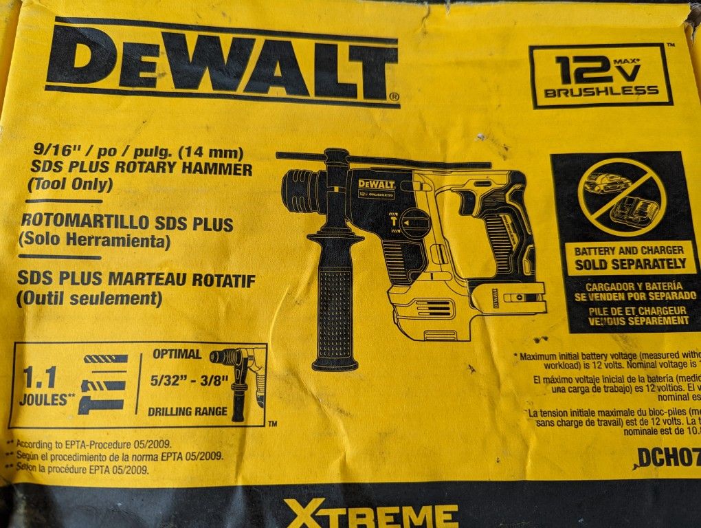 DeWalt 12volt Roto Hammer for Sale in Seattle, WA OfferUp