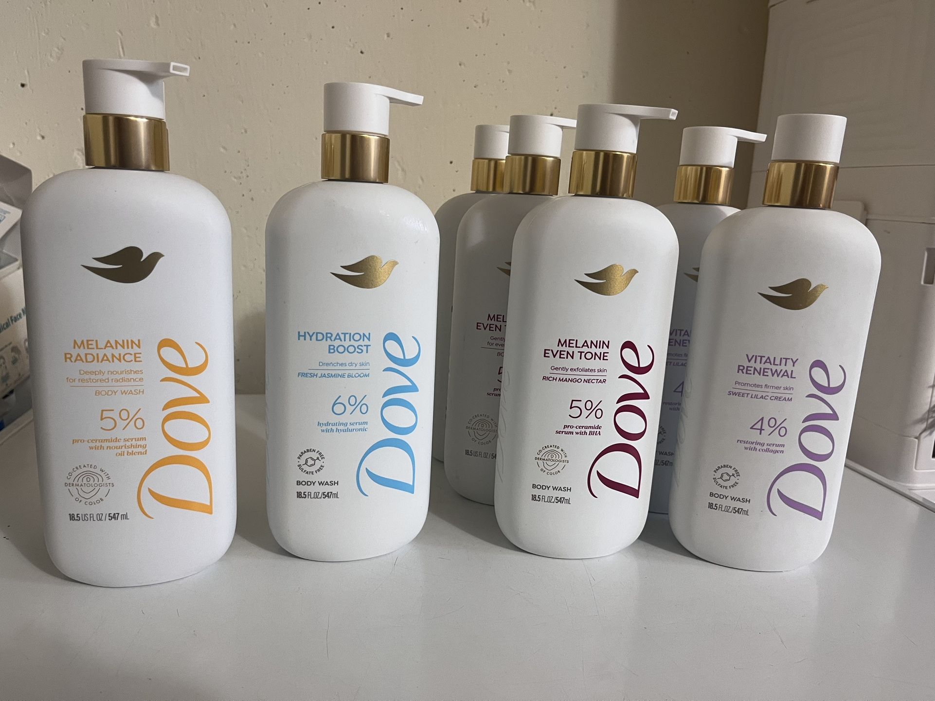 Dove Body Wash Each For $7 