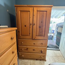Dresser with closet