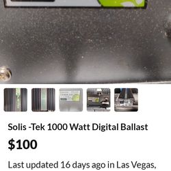 Solis tek 1,000 watt ballast