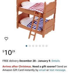 NOLITOY Toys Bunk Beds Decor Furniture Doll Mini Bed Doll Bunk Bed Doll Bedroom Bunk Bed Mini Bed Doll House Bed Doll Mini Models Mini Adornment Mini 