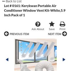 Air Conditioner Window Vent, $15