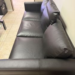 Large Leather Sofa