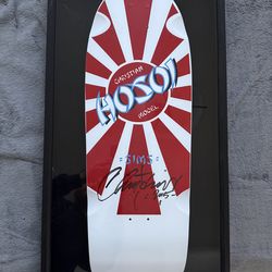 sims christian hosoi skateboard deck - signed
