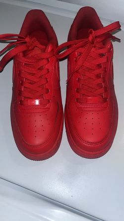 Nike Air Force 1 Triple Red Sneakers