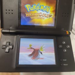 NINTENDO DS LITE BLACK WITH POKEMON GAMES 