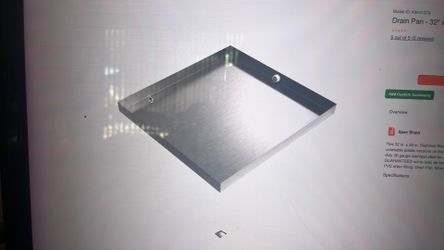 Washing machine pan stainless steel