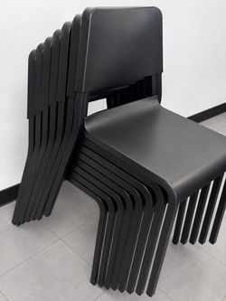 IKEA TEODORES Chairs – Black – Set of 4