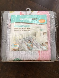 Breathable Mesh Crib liner