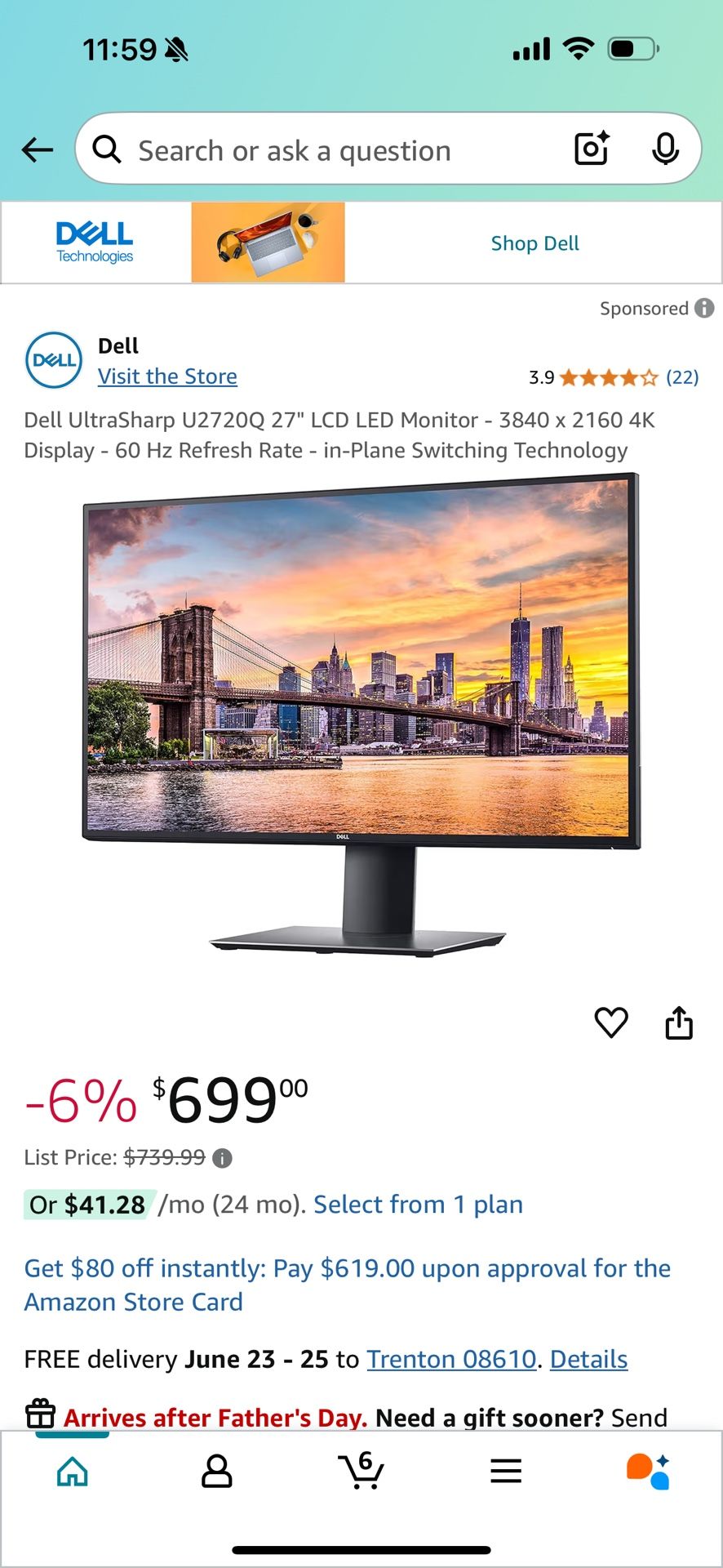 Dell Ultrasharp 27’’