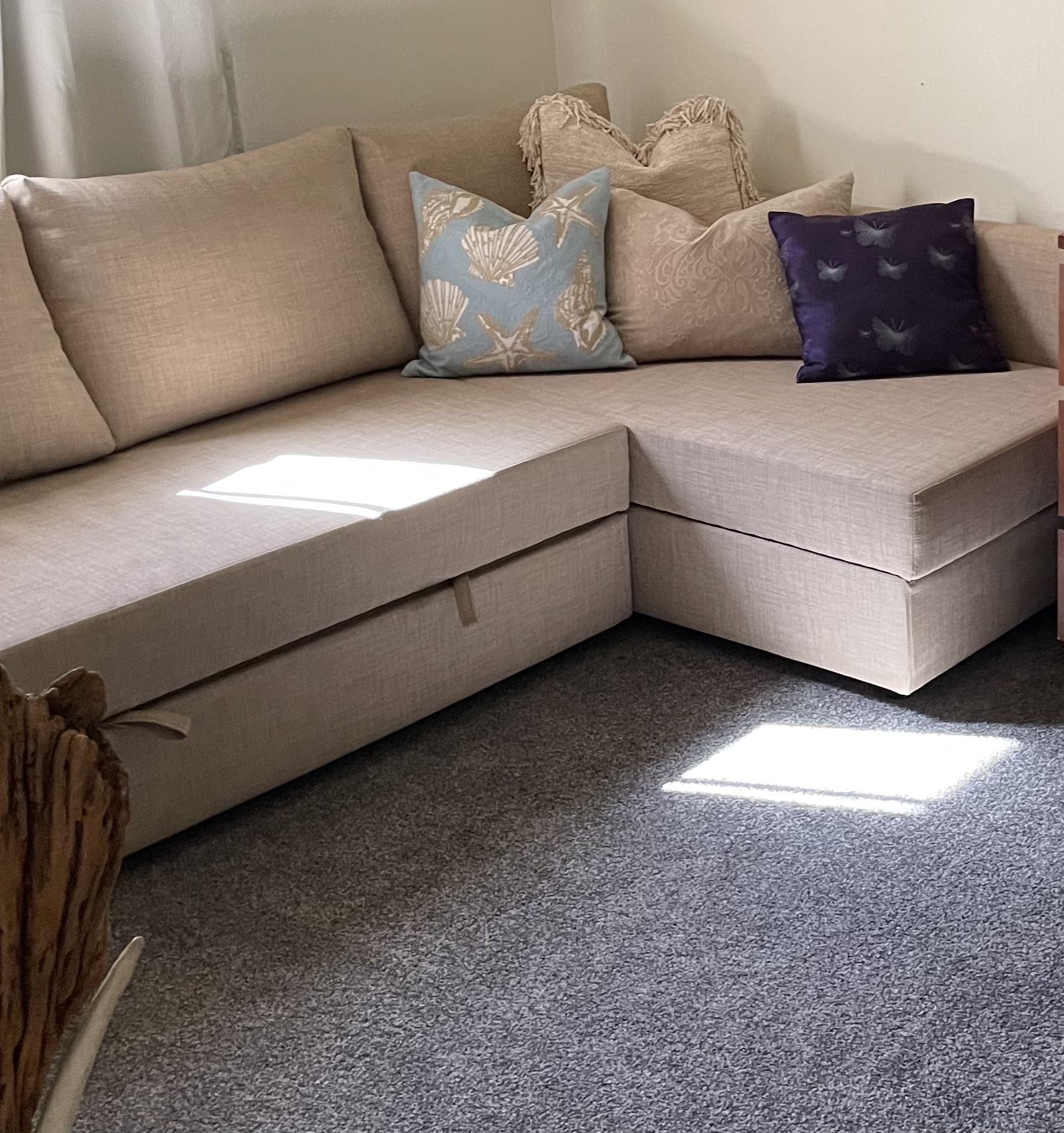 L Shape Sleeper Sofa! Some Assembly Required.