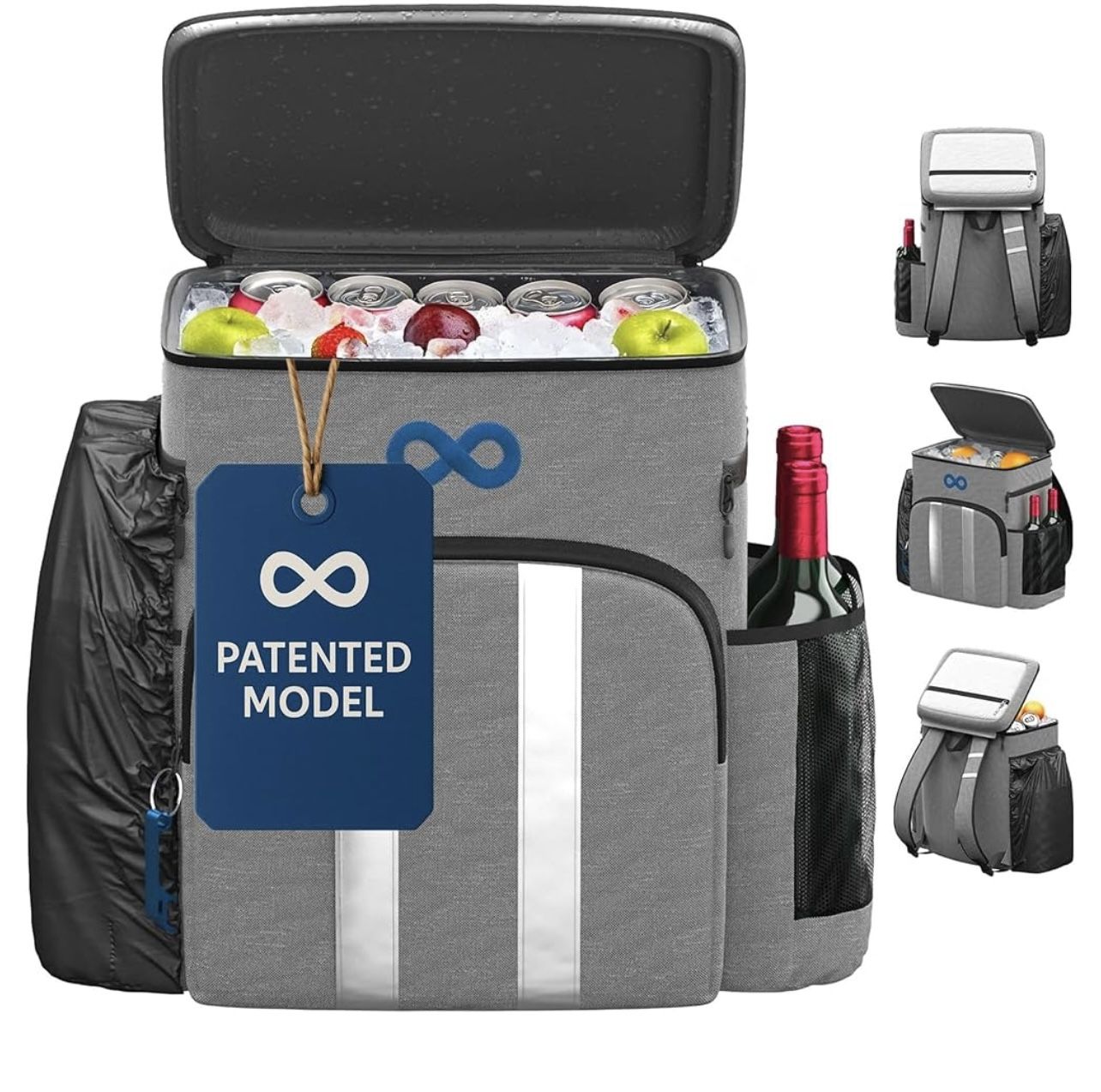 Insulated Backpack Cooler - 54 Cans, 24 Hour Cooling