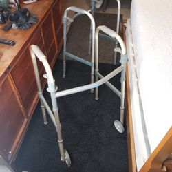 3 Brand New Folding Walkers In Perfect Condition All For 40$ Or 15$ Each 