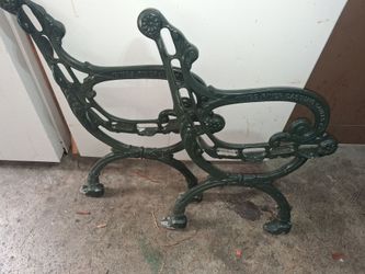 Cast iron bench ends