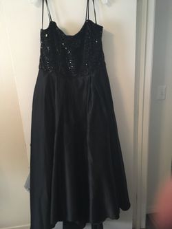 Black dress from David’s bridal