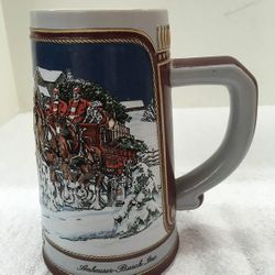 Various Budweiser Christmas Steins (Set Of 12)