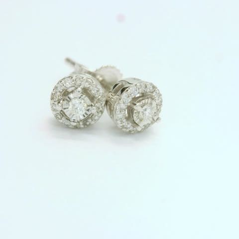 .20cttw Natural Diamond Stud Earrings