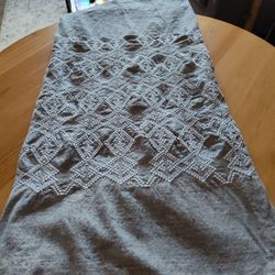 Grey Fabric Shower Curtain 