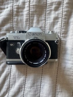 Vintage Canon TL QL 35mm Film SLR Camera w/ FL 50mm f/1.8 Lens