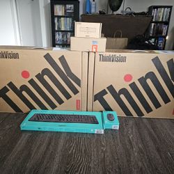 Dual Computer Monitors, Webcam, Mouse/Keyboard
