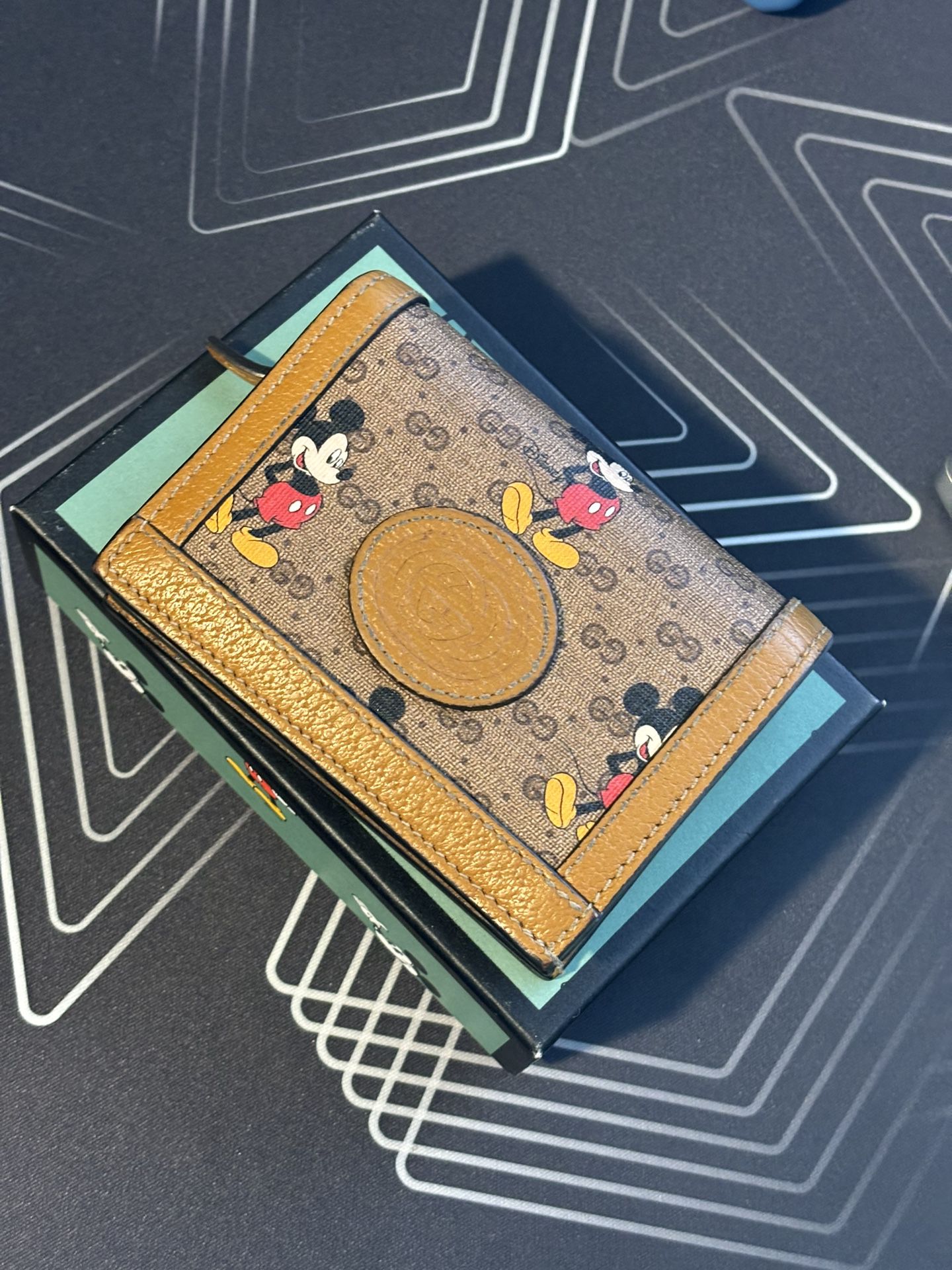 Gucci x Disney Card Case Wallet Mini GG Mickey Mouse