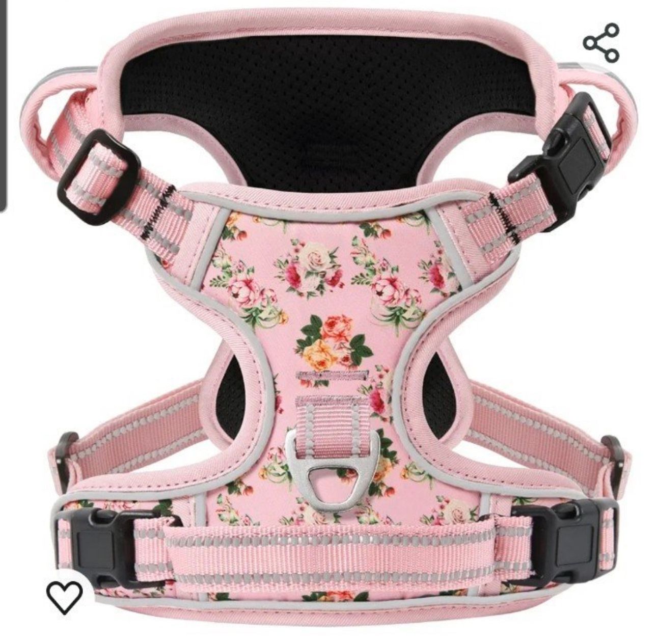 Timos No Pull Dog Harness, Back 2 Metal Leash Clips Soft Padded Vest for X-Small Dogs