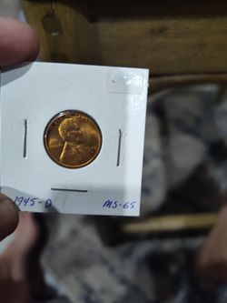 1945-D Lincoln Wheat Penny MS-65