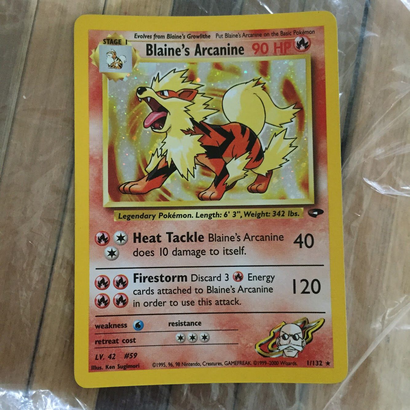 Pokémon Card - Blaine’s Arcanine 1/132
