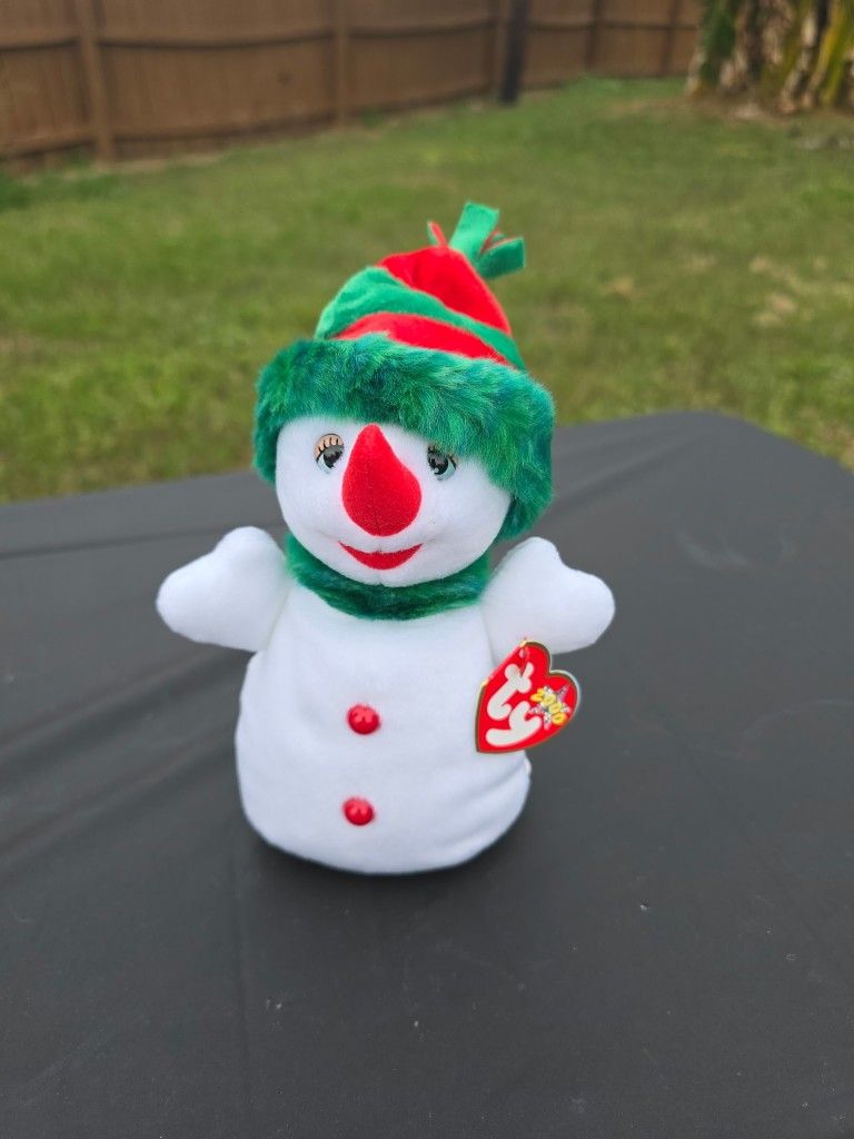 TY 2000 Snowgirl Beanie Baby