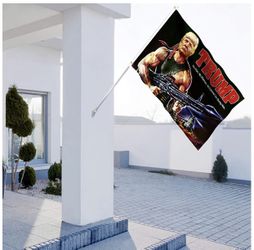 Donald Trump Rambo Flag