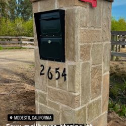Faux Mailboxes And Columns 