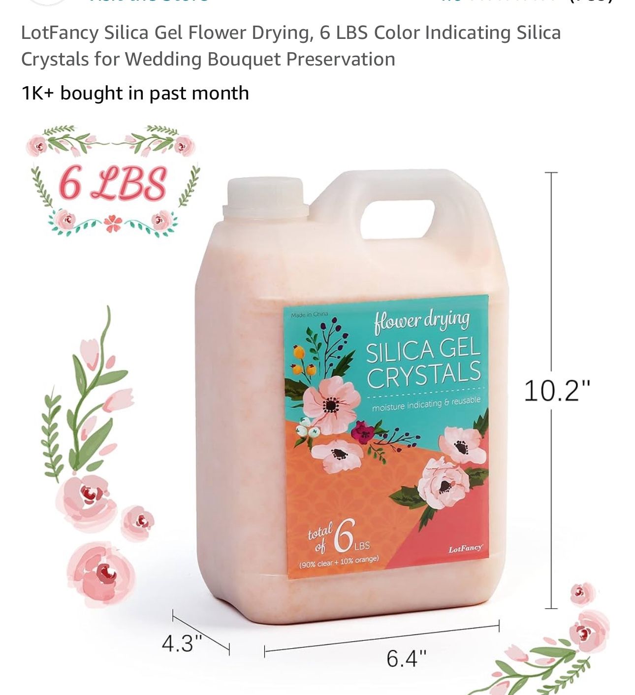 Silica Gel Crystals -reusable (6 containers)