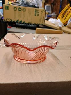 Pink depression glassware