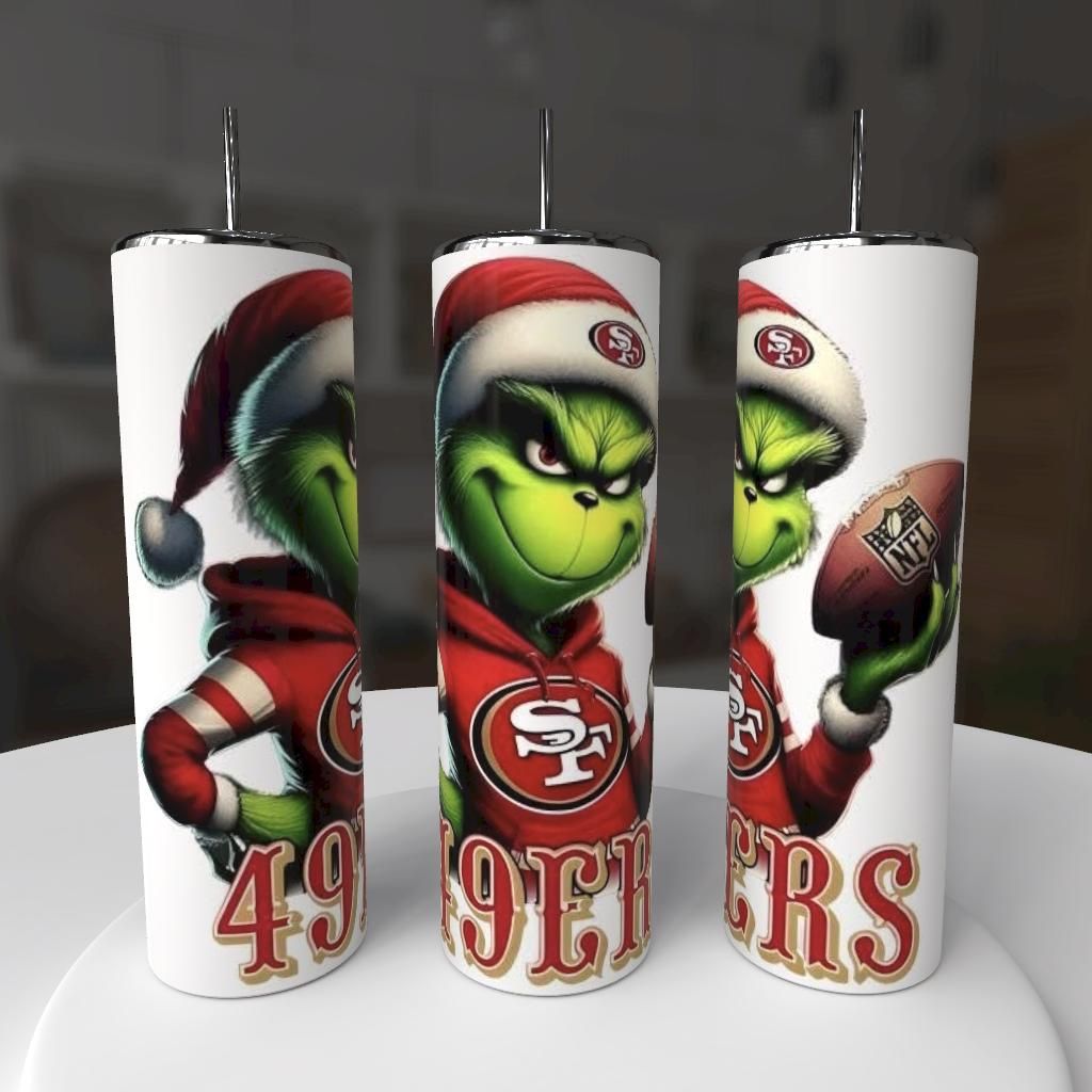 San Francisco 49ers Grinch Tumbler