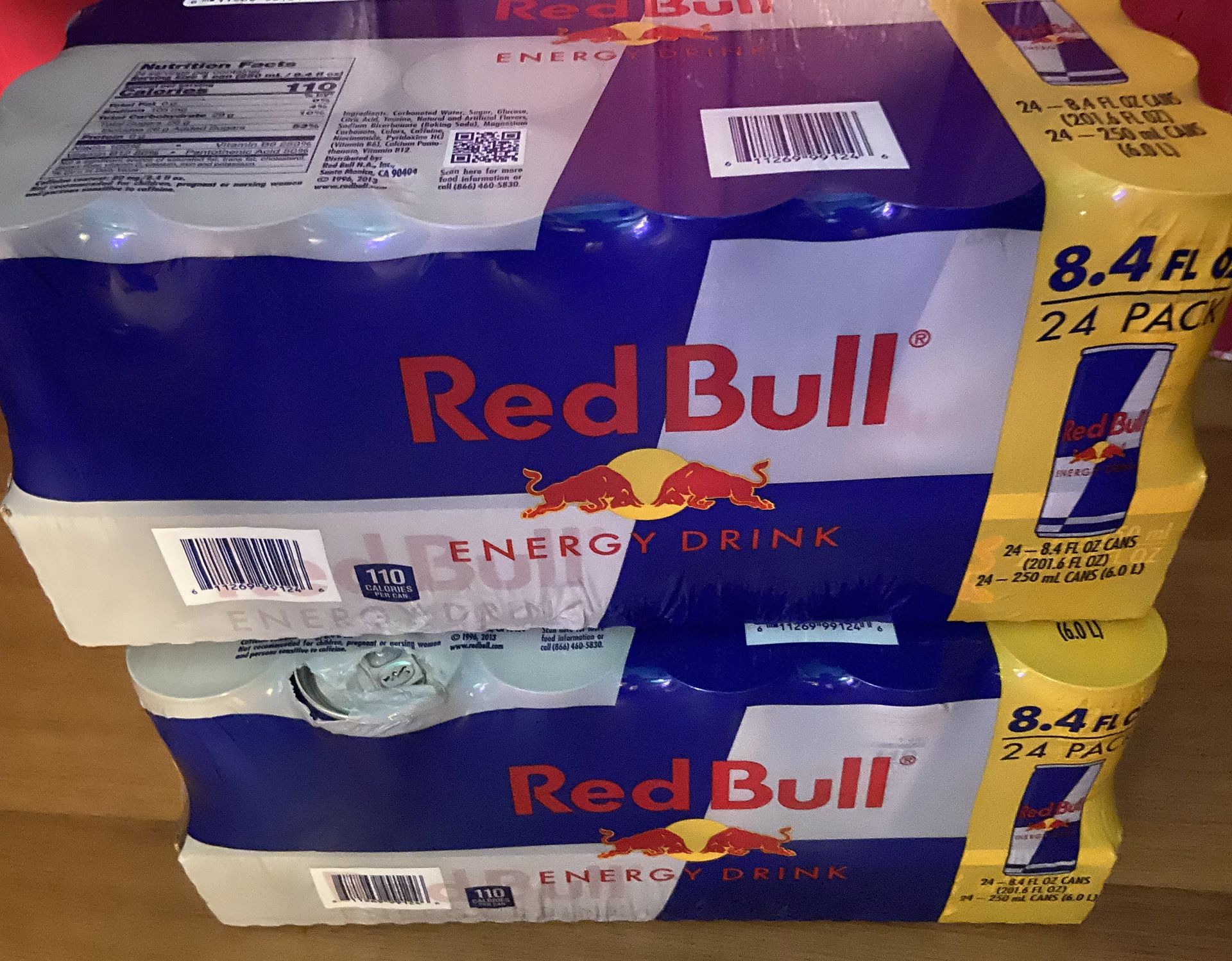 2  24pack 8.4 fl oz RedBulls 