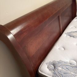 Cherry Sleigh Bed Frame