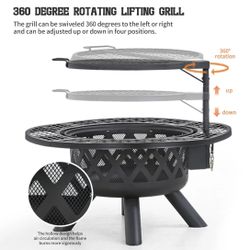 BBQ Grill And Fire Pit New In The Box 