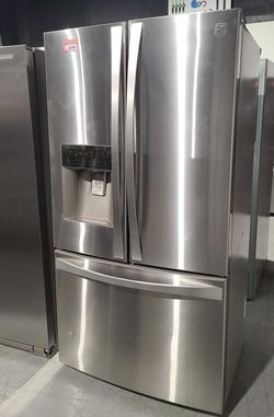 Kenmore 3 Door Stainless Steel Refrigerator Fridge
