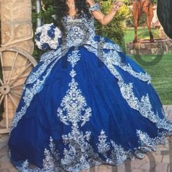Navy/Royal Blue Quince Dress 
