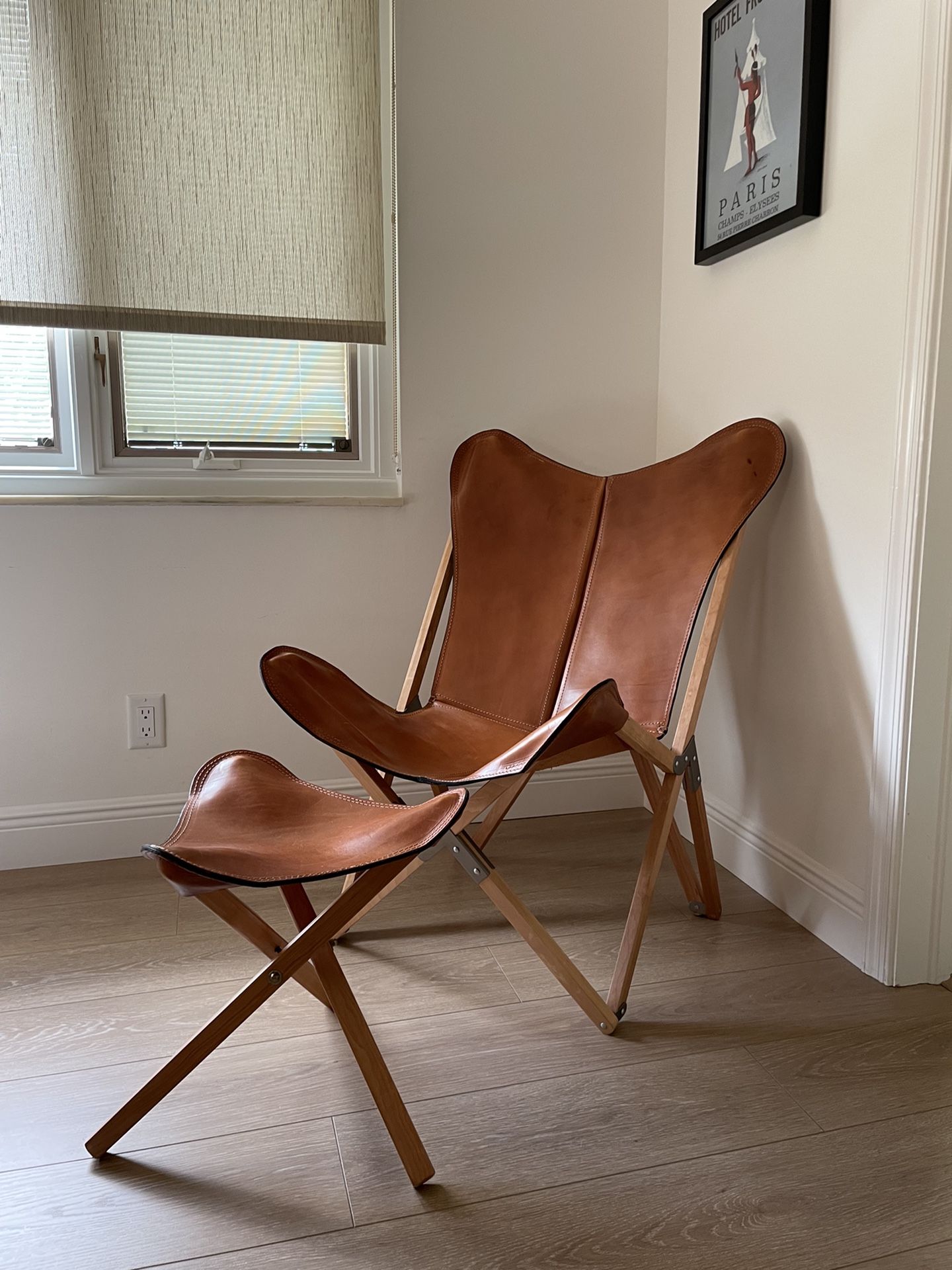 The Citizenry Palermo Tripolina Chair And Stool Set