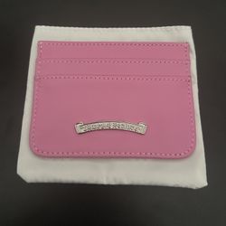 *RARE* PINK CHROME HEARTS CARDHOLDER