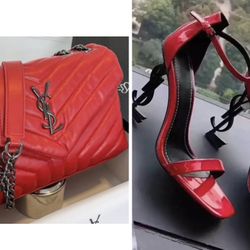 YSL Shoes And Purse Set- Available In Different Colors - Inquire About Size 
