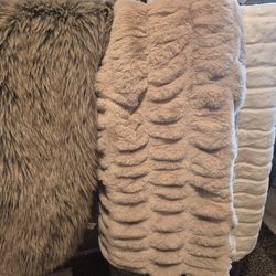 Faux Throw blankets