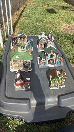 Vintage Christmas Town House